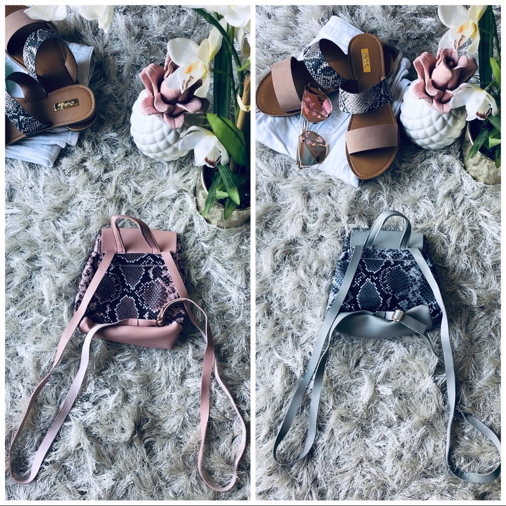 NEW Snake Print Backpack - Picture 4 of 8